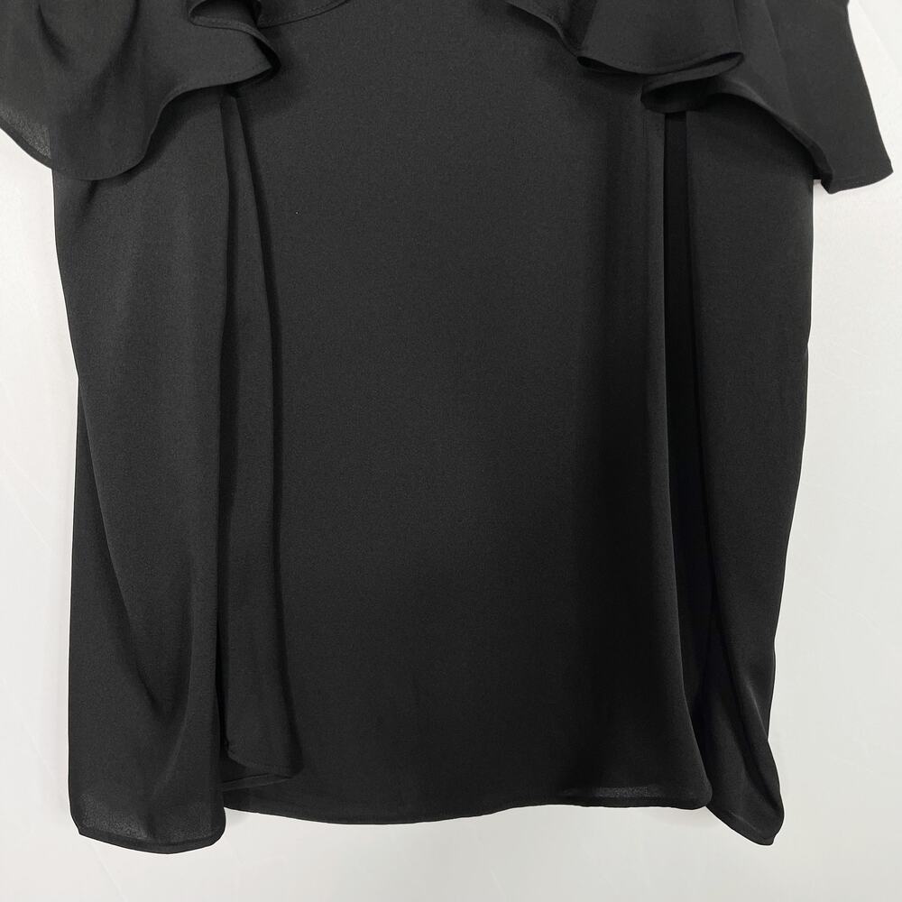 Bcbgeneration Black Cold Shoulder Ruffle Long Sle… - image 4